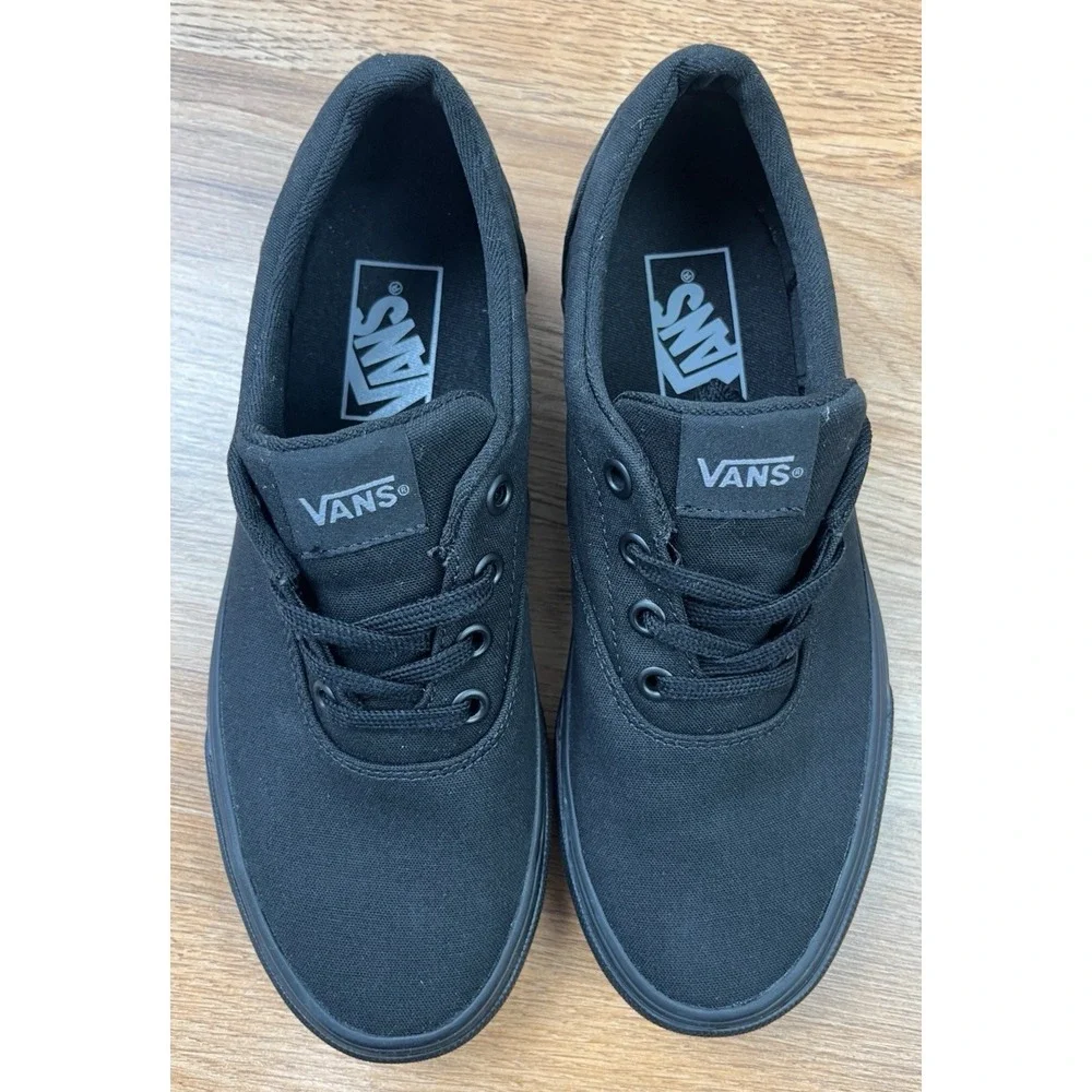 Vans Women's Doheny Canvas Sneakers Black/Black Size‎ 7 NEW in Box